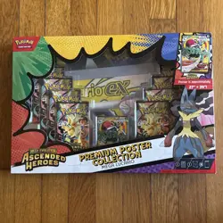 Pokemon TCG Ascended Heroes Premium Poster Collection Mega Lucario New Sealed - Image 1