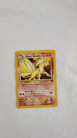 Pokemon TCG Blaine's Ninetales Gym Challenge 21/132 Unlimited Rare. Non Holo. - Image 1