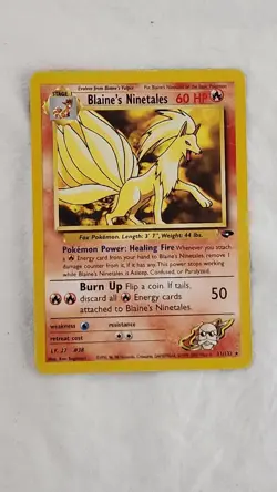 Pokemon TCG Blaine's Ninetales Gym Challenge 21/132 Unlimited Rare. Non Holo. - Image 4