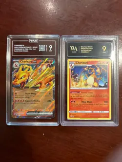 Pokemon English Charizard ex 161 2024 Black Star Promos - TAG 8.5 NM M+ - Image 1