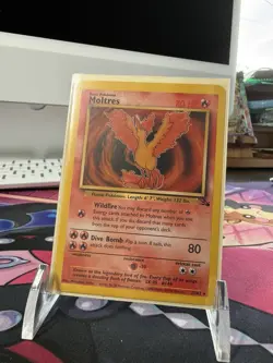 Pokemon TCG Moltres Fossil 27/62 Rare Regular Unlimited 1999 - Image 1