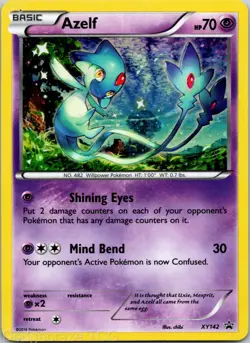 Azelf - XY142 XY142 Holo Promo XY Promo Pokemon NM - Image 1