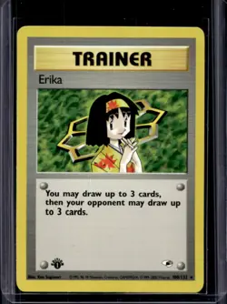 2000 Pokemon Gym Heroes 1st Edition Erika #100/132 - Image 1