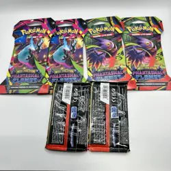 Pokemon TCG Mega Evolution Phantasmal Flames Booster Pack Lot - 6 Sealed Packs - Image 2