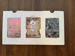 Pokemon TCG 151 UPC Promo Set Mew 053, Mewtwo 052, Metal Mew 205 SEALED - Image 1