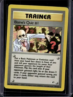 2000 Pokemon Gym Heroes Blaine's Quiz #1 #97/132 - Image 1