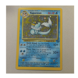 Pokemon Vaporeon Jungle 12/64 Holo Rare Unlimited English 80 HP - Image 1