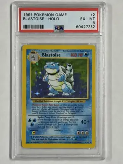 PSA 6 Blastoise, Base Set 1999 Holo, Pokemon TCG *combined shipping available* - Image 1