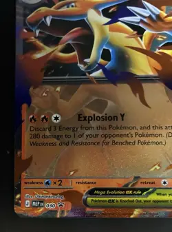 Mega Charizard Y EX 030 Black Star Promo Full Art Holo Charizard Tin Pokemon NM - Image 2