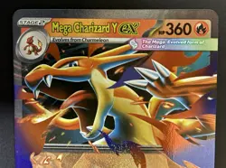 Mega Charizard Y EX 030 Black Star Promo Full Art Holo Charizard Tin Pokemon NM - Image 4