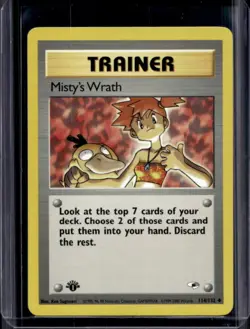 2000 Pokemon Gym Heroes 1st Edition Misty's Wrath #114/132 - Image 1
