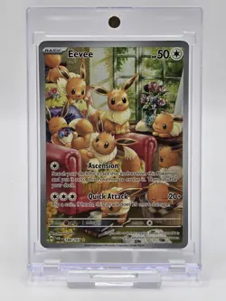 Pokemon Eevee 188/167 Sv06: Twilight Masquerade Holo Illustration Rare Full Art - Image 1