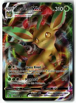 Leafeon VMAX ⭐ 008/203 Holo VMAX Rare Evolving Skies 2021 Pokemon NM - Image 1