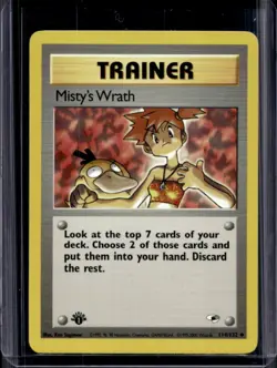 2000 Pokemon Gym Heroes 1st Edition Misty's Wrath #114/132 - Image 1