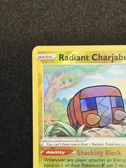 Radiant Charjabug 051/159 Rare Holo Prize Pack Series 3 Pokemon League - Image 3