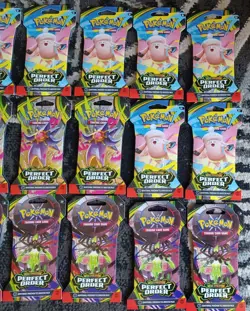 Pokemon Tcg Perfect Order Sleeved Booster Packs Lot Of 27 - Image 3