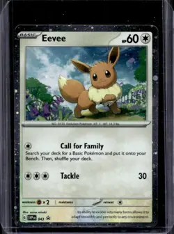 2023-25 Pokemon SV Black Star Promos Eevee Cosmos Holo #043 - Image 1