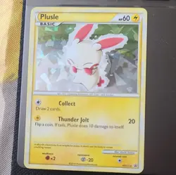 Pokemon TCG Minum & Plusle Cracked Ice Holo Promo HGSS17 & HGSS16 LP - Image 2