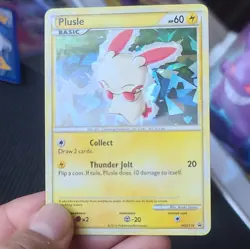 Pokemon TCG Minum & Plusle Cracked Ice Holo Promo HGSS17 & HGSS16 LP - Image 3