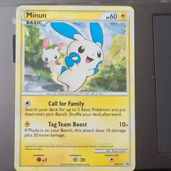 Pokemon TCG Minum & Plusle Cracked Ice Holo Promo HGSS17 & HGSS16 LP - Image 5