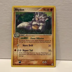 POKEMON TCG Rhydon 46/101 2004 EX Hidden Legends Regular Uncommon NM - Image 1