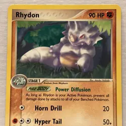 POKEMON TCG Rhydon 46/101 2004 EX Hidden Legends Regular Uncommon NM - Image 2