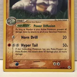 POKEMON TCG Rhydon 46/101 2004 EX Hidden Legends Regular Uncommon NM - Image 3