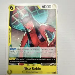 One Piece card, Nico Robin, straw hat crew, OP09-107, R, (Nikihayashi) Tag Nami - Image 3