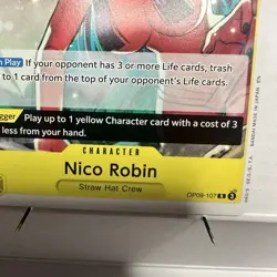 One Piece card, Nico Robin, straw hat crew, OP09-107, R, (Nikihayashi) Tag Nami - Image 4