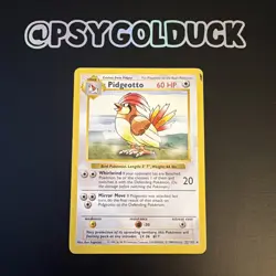 Pokemon TCG Pidgeotto Base Set 22/102 Regular Shadowless Rare Played - Image 1