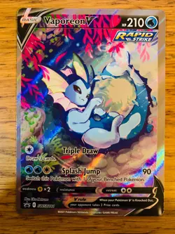 N-MINT! Vaporeon V SWSH181 Sword & Shield Premium Collection Promo Pokemon Card! - Image 1