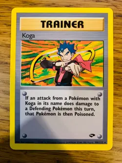Koga Trainer (106/132) Rare Gym Challenge Set Pokemon Card! FREE P&P! - Image 2