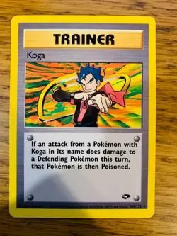Koga Trainer (106/132) Rare Gym Challenge Set Pokemon Card! FREE P&P! - Image 4
