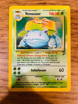Venusaur (18/130) Holo Base Set 2 Pokemon Card! FAST & FREE P&P! - Image 2