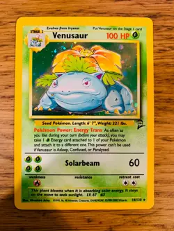 Venusaur (18/130) Holo Base Set 2 Pokemon Card! FAST & FREE P&P! - Image 4
