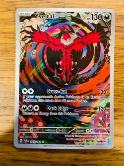 NEAR MINT! Yveltal (205/182) Paradox Rift Illustration Rare Pokemon Card! - Image 1