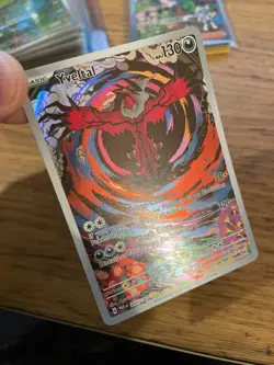 NEAR MINT! Yveltal (205/182) Paradox Rift Illustration Rare Pokemon Card! - Image 3