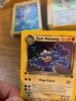 NEAR MINT! 1st Edition Dark Machamp (10/82) Team Rocket Set Holo Pokemon Card! - Image 3