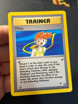 Misty 102/132 Gym Heroes Rare - Pokemon Card LP - - Image 5