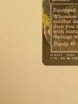 Buster Sword (Borderless) Final Fantasy NON FOIL # 351 MTG Alt Art - Image 3