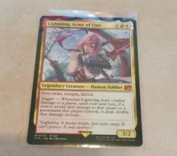 Lightning, Army of One Final Fantasy Pack Fresh MTG MINT 🔥 - Image 1