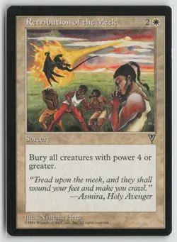 Retribution of the Meek Moderately Played Visions Magic: The Gathering - Image 1