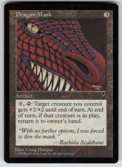 Dragon Mask Uncommon Visions MTG Near Mint 1997 - Image 1
