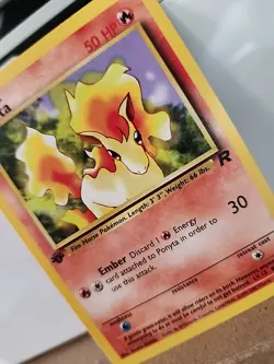 Pokemon TCG: Ponyta 64/82 Team Rocket 1st Edition WOTC - NM - Image 2