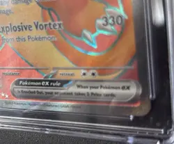 CGC 8.5 NM / MINT Charizard ex S&V Pokemon 151 Ultra Rare Holo 183/165 (damage) - Image 3