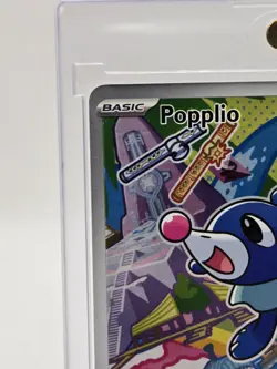 Pokemon First Partner Illustration Popplio Black Star Full Art MEP 045 - Image 2