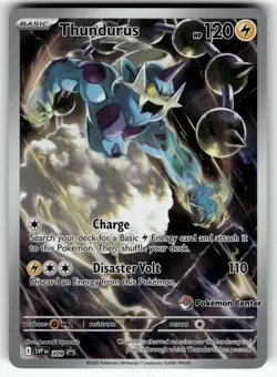 Thundurus (Pokemon Center Exclusive) 209 Holo Scarlet & Violet Promo Pokemon NM - Image 1
