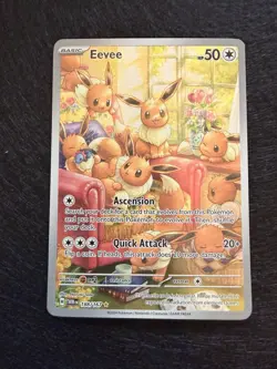 Pokemon Eevee 188/167 Sv06: Twilight Masquerade Illustration Rare Holo - Image 1