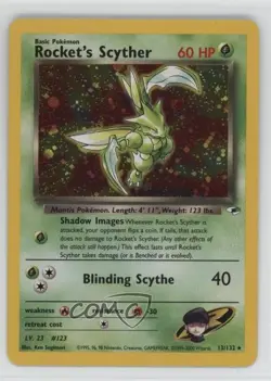 Rocket's Scyther Holo Pokemon Gym Heroes #13 2000 - Image 1
