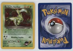 Rocket's Scyther Holo Pokemon Gym Heroes #13 2000 - Image 3